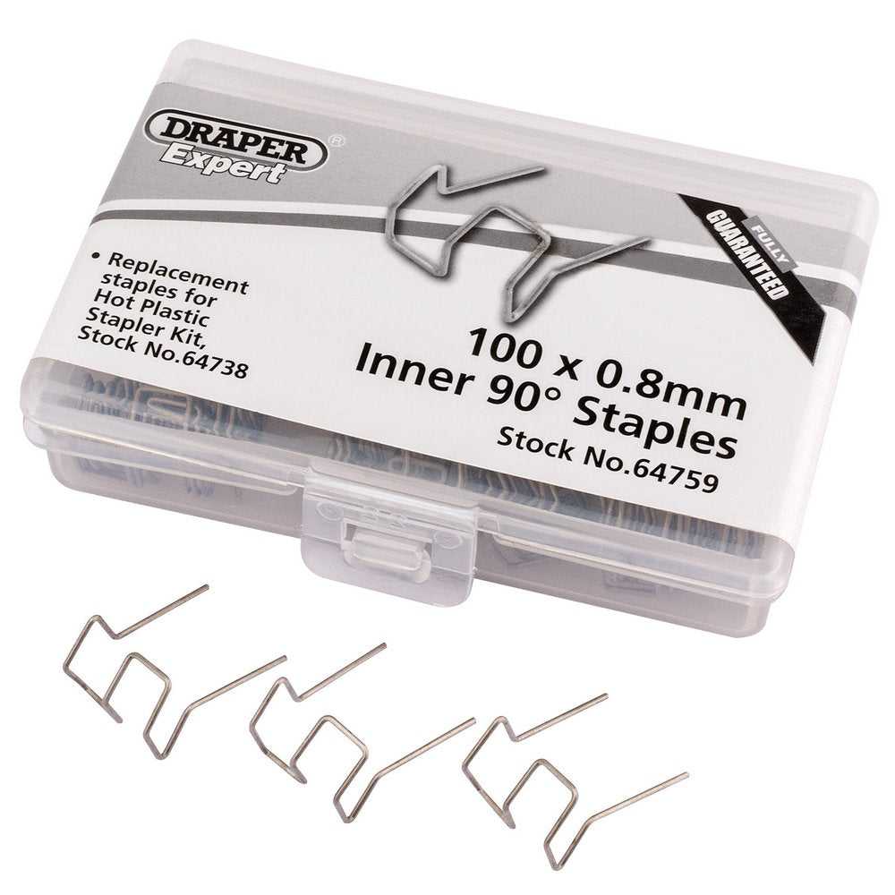 Draper, 0.8MM Bent Castle Staples (50)