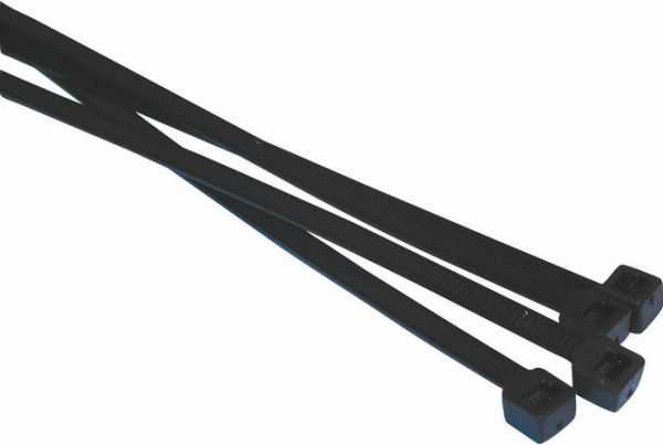 Quest, 11" Black Cable Ties - 245524