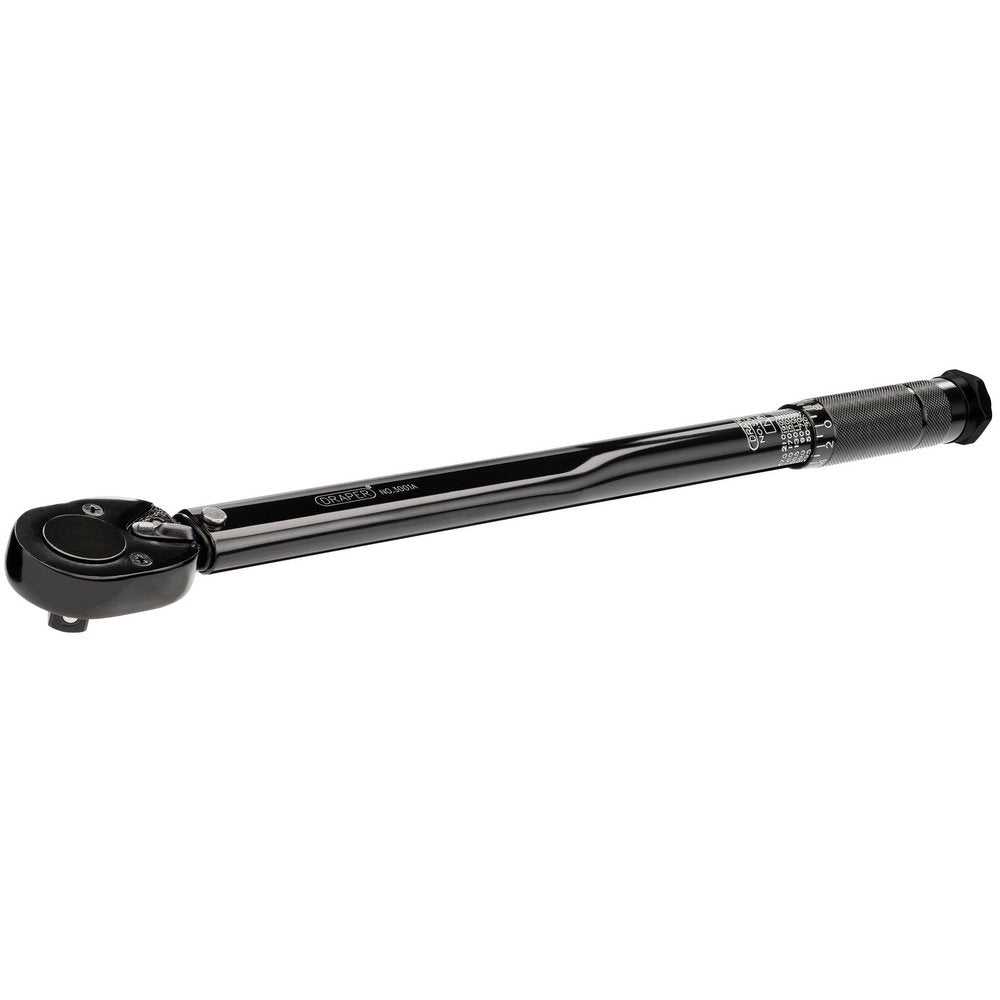 Draper, 1/2" Sq. Dr. 30 - 210Nm or 22.1-154.9 lb-ft Ratchet Torque Wrench