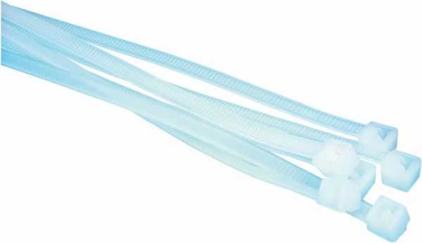 Quest, 15" White Cable Ties (4.8mm wide) - 245515