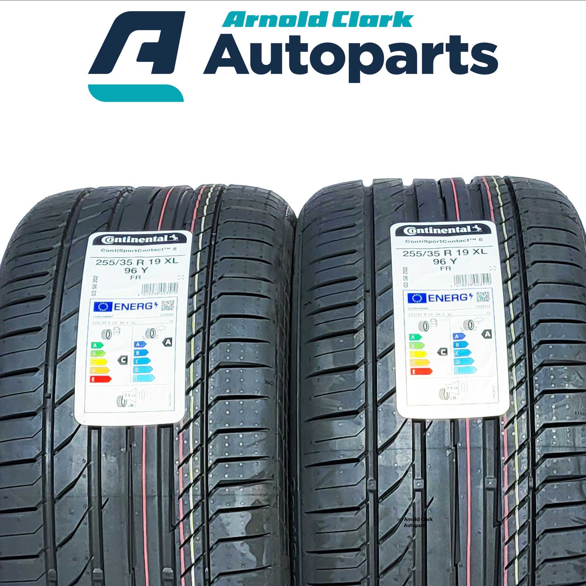 CONTINENTAL, 255 35 19 96Y Continental Sport Contact 5 Tyres x2 Pair