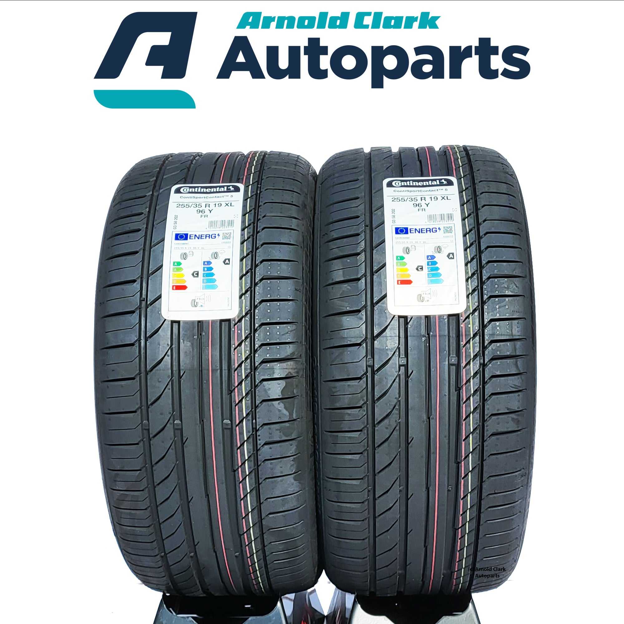 CONTINENTAL, 255 35 19 96Y Continental Sport Contact 5 Tyres x2 Pair