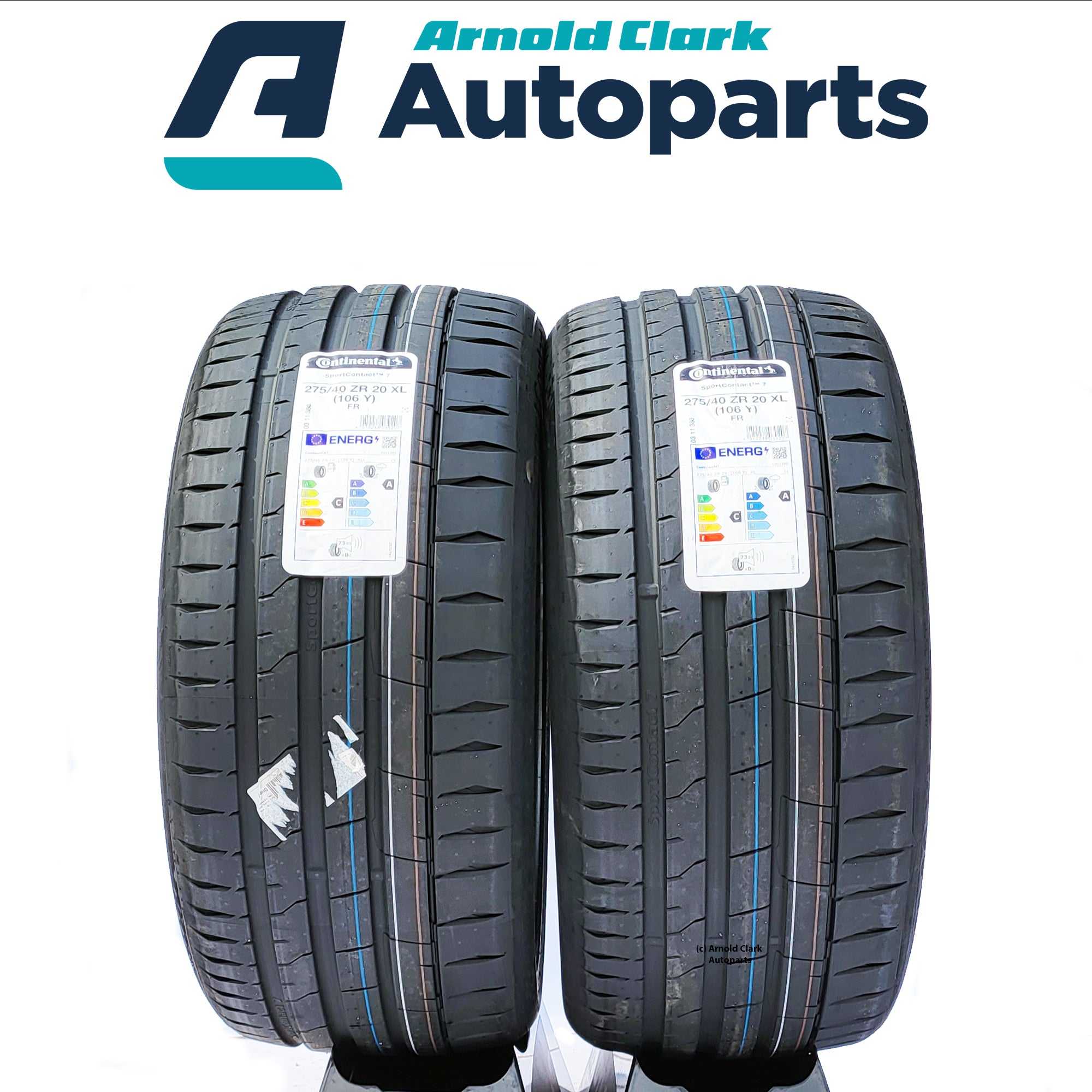 CONTINENTAL, 275 40 20 106Y Continental Sport Contact 7 Tyres x2 Pair