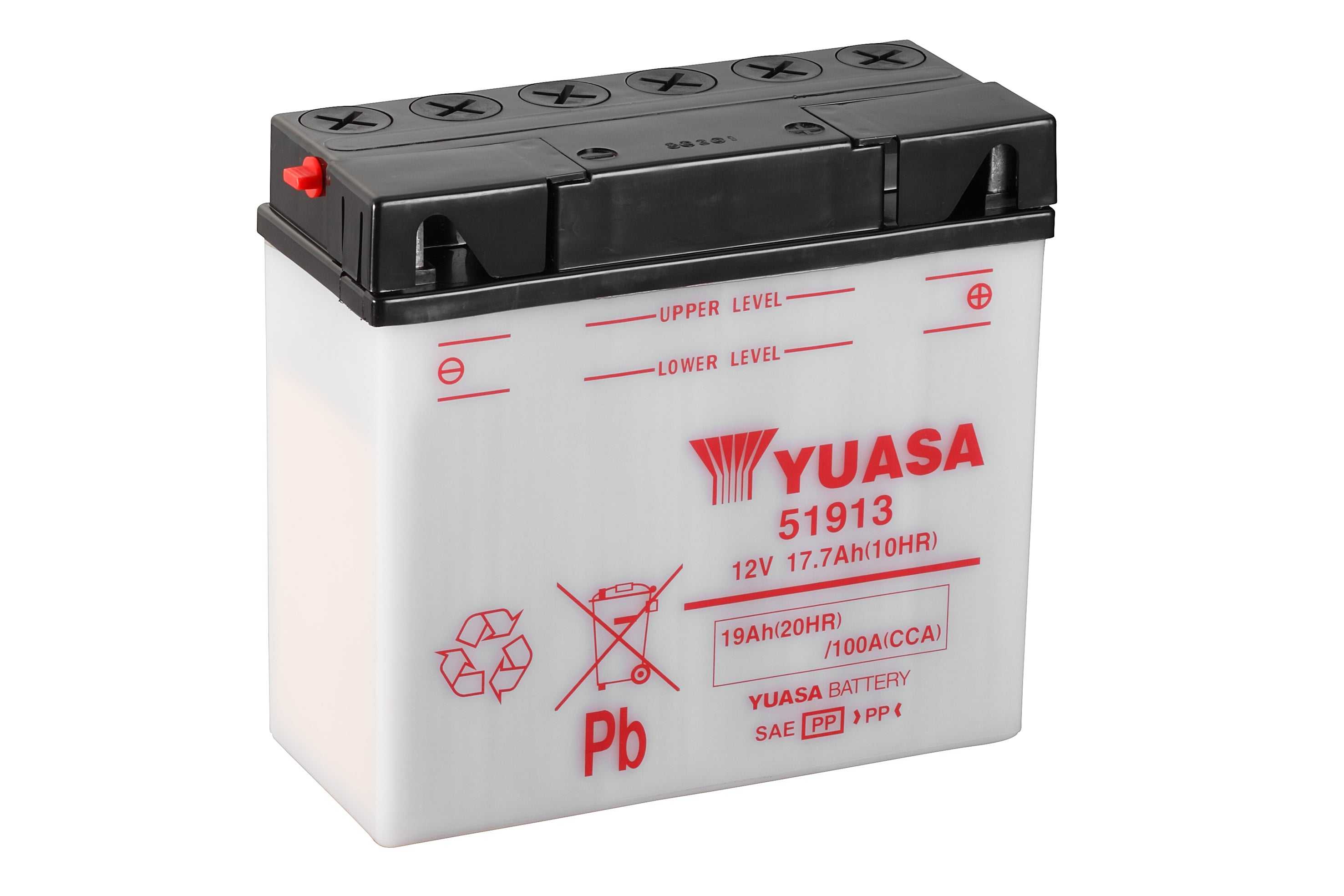 Yuasa, 51913 (CP) 12V Yuasa Yumicron DIN Motorcycle Battery