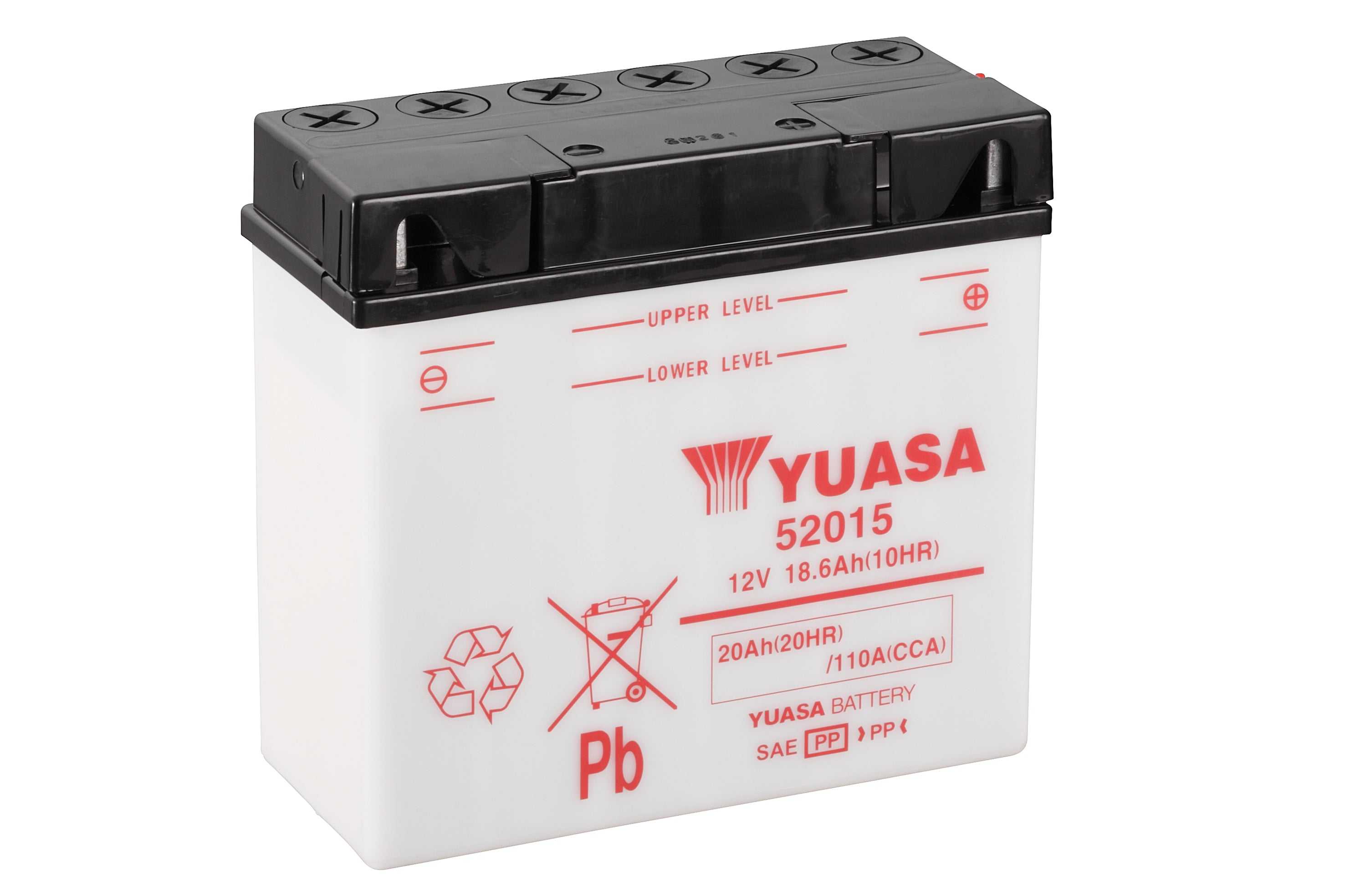 Yuasa, 52015 (DC) 12V Yuasa Yumicron DIN Motorcycle Battery