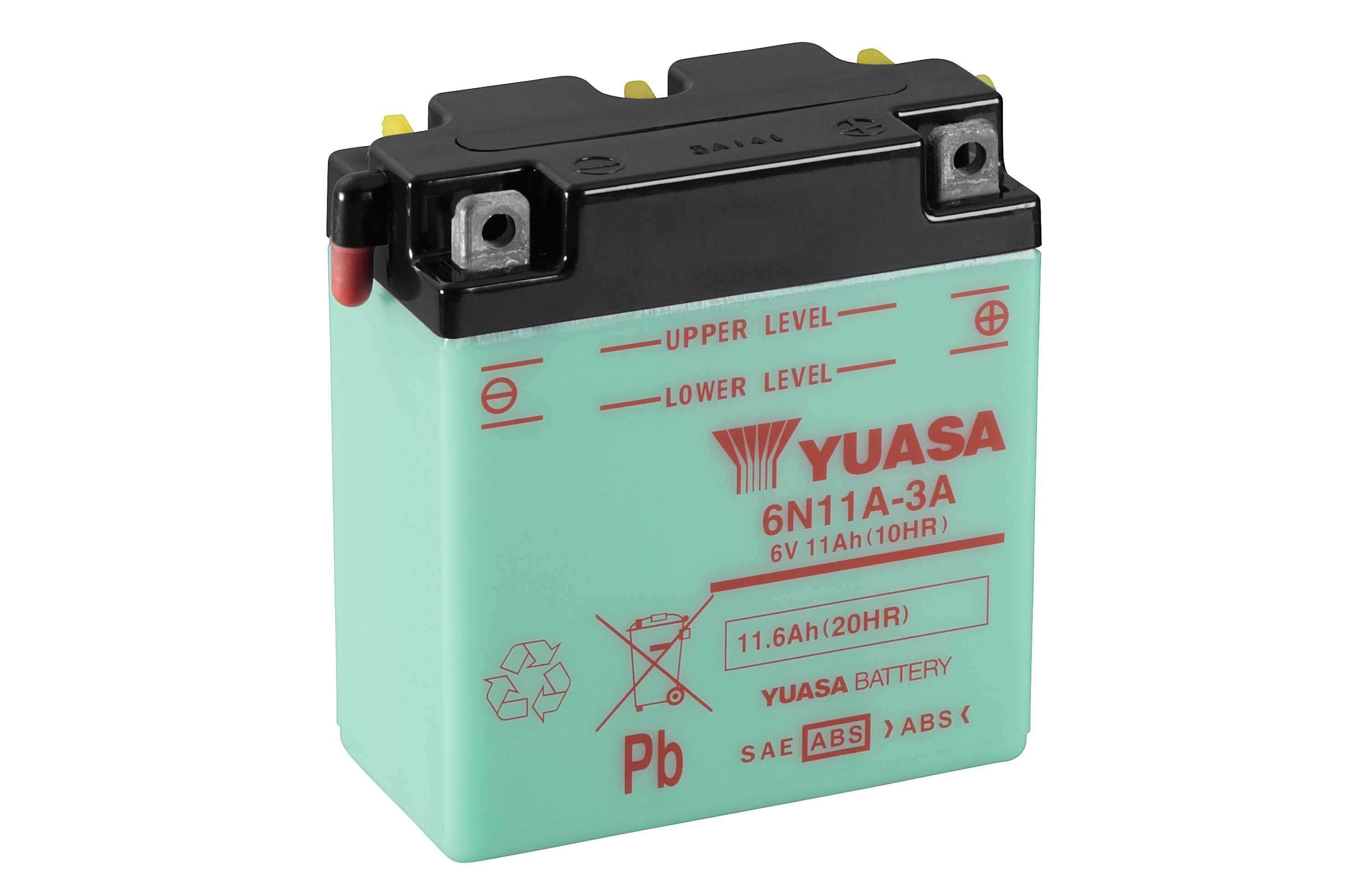 Yuasa, 6N11A-3A (CP) 6V Yuasa Conventional Motorcycle Battery