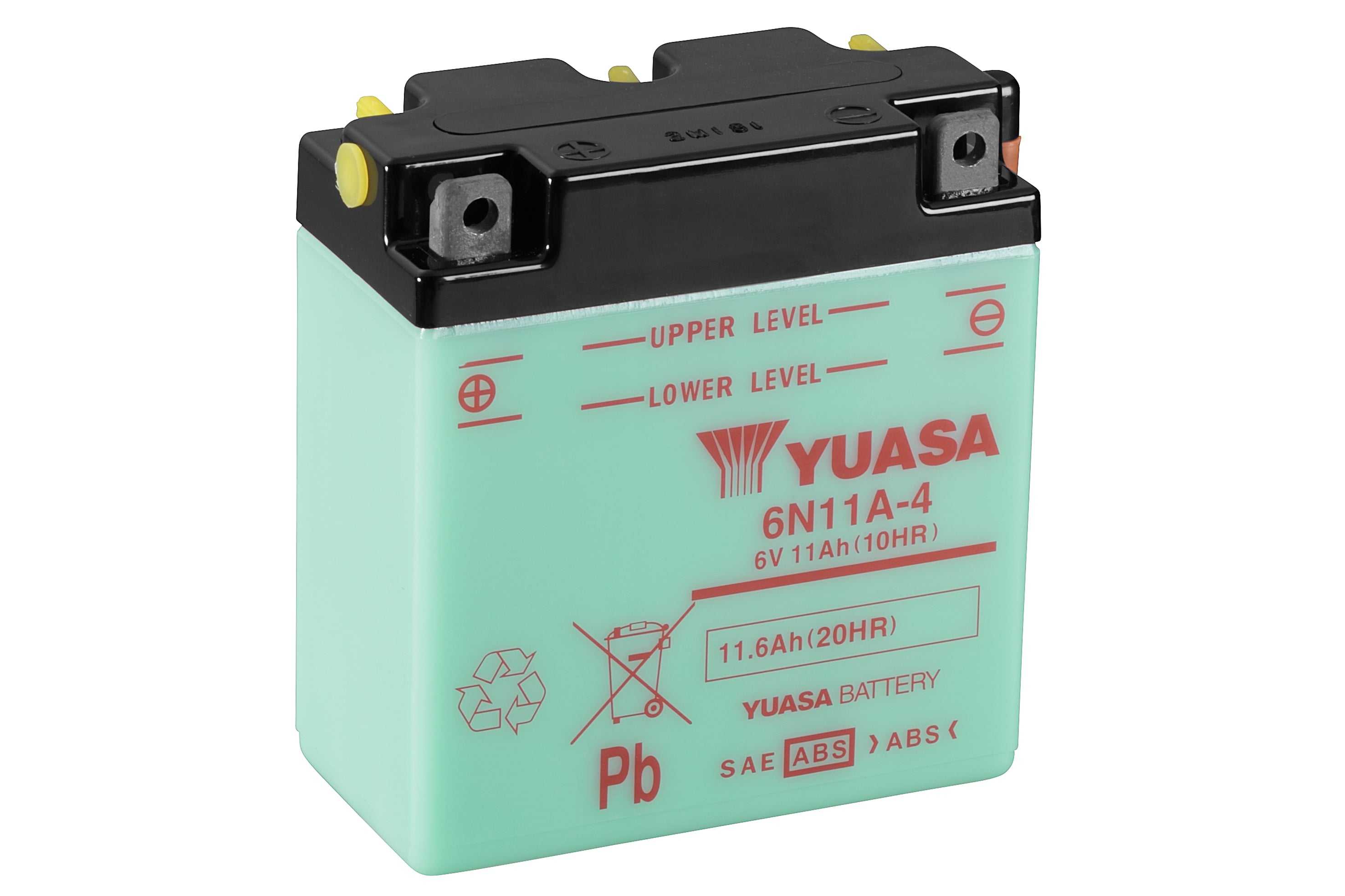 Yuasa, 6N11A-4 (DC) 6V Yuasa Conventional Battery