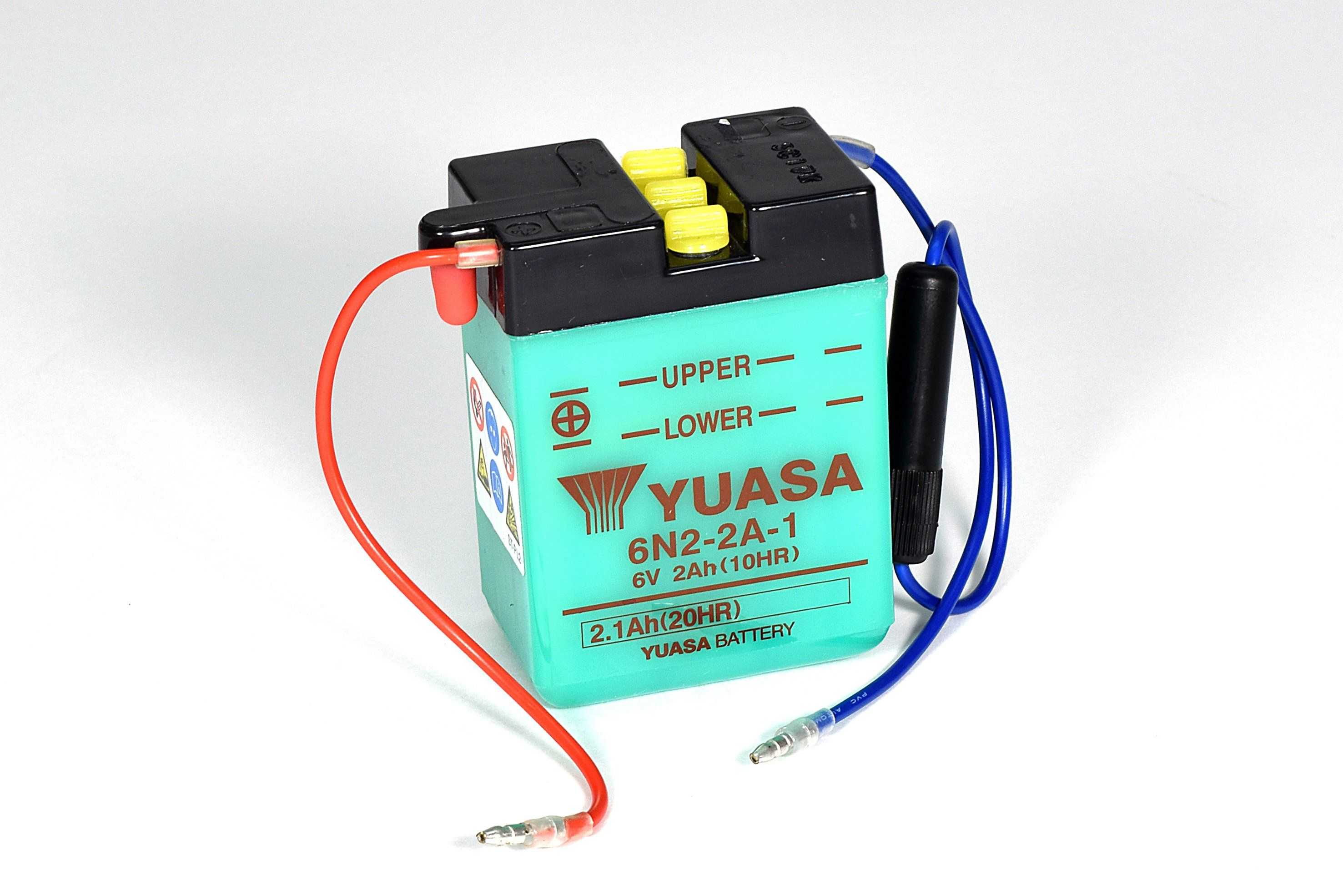 Yuasa, 6N2-2A-1 (DC) 6V Yuasa Conventional Battery