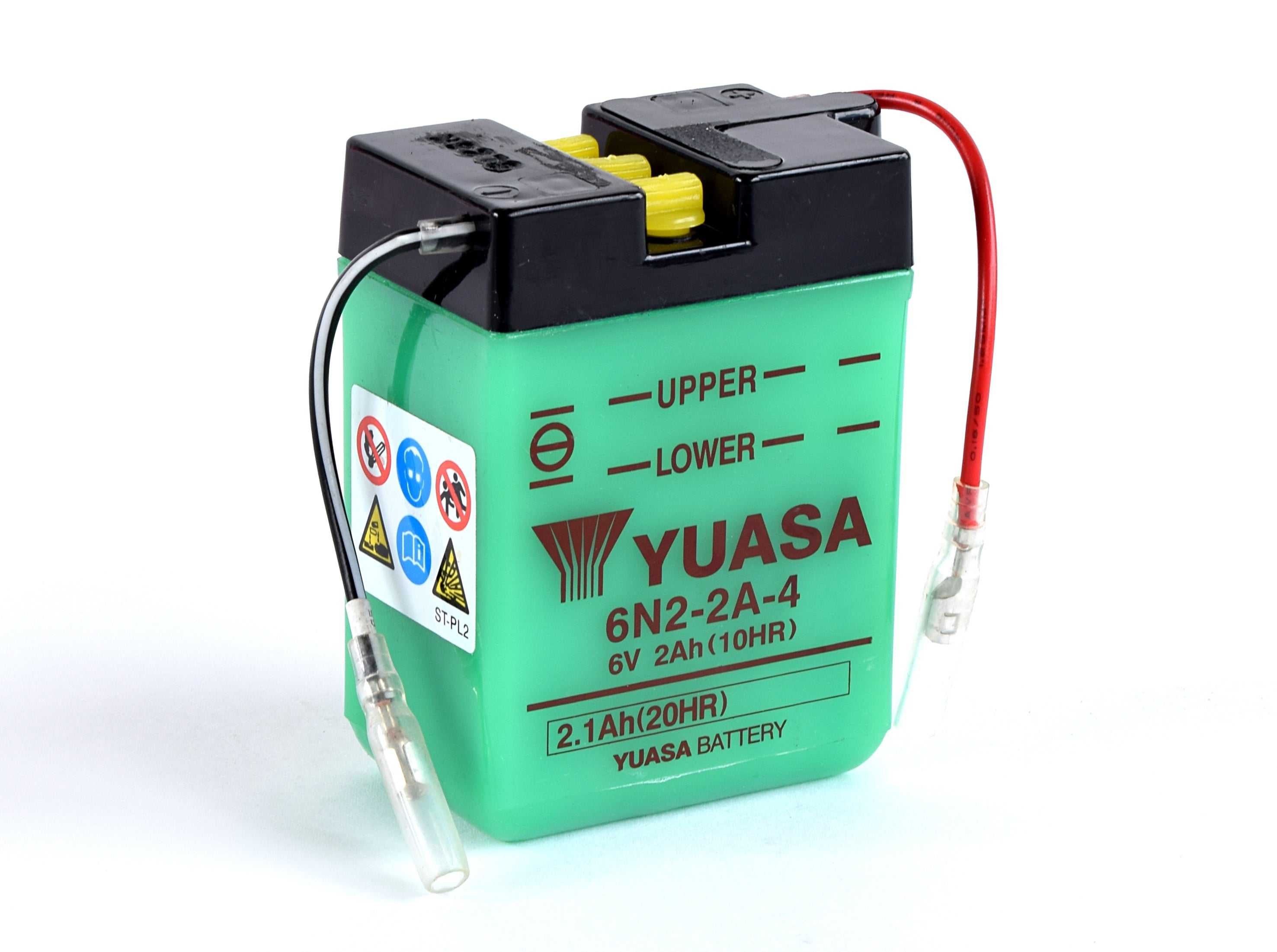 Yuasa, 6N2-2A-4 (DC) 6V Yuasa Conventional Motorcycle Battery