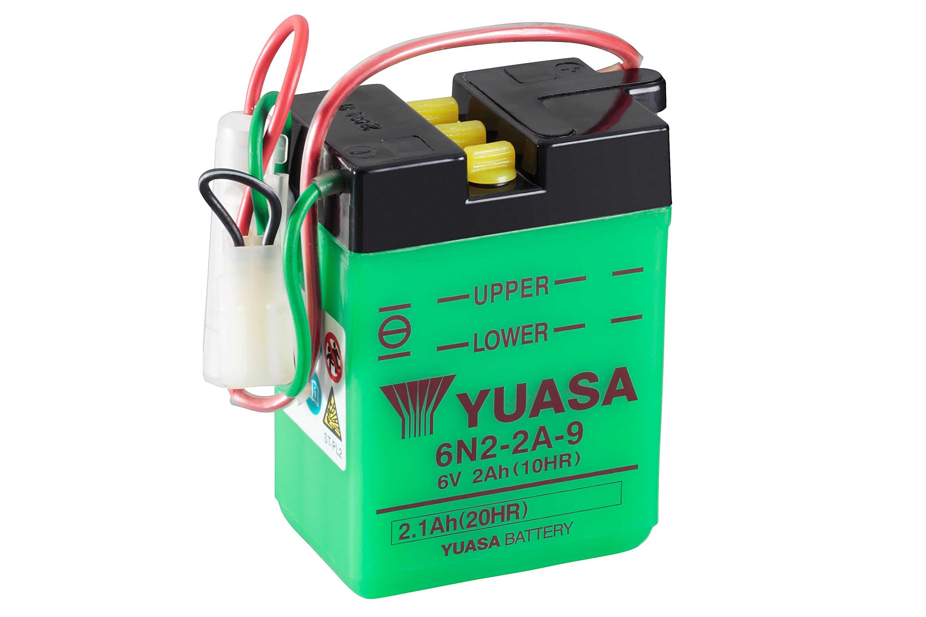 Yuasa, 6N2-2A-9 (DC) 6V Yuasa Conventional Battery