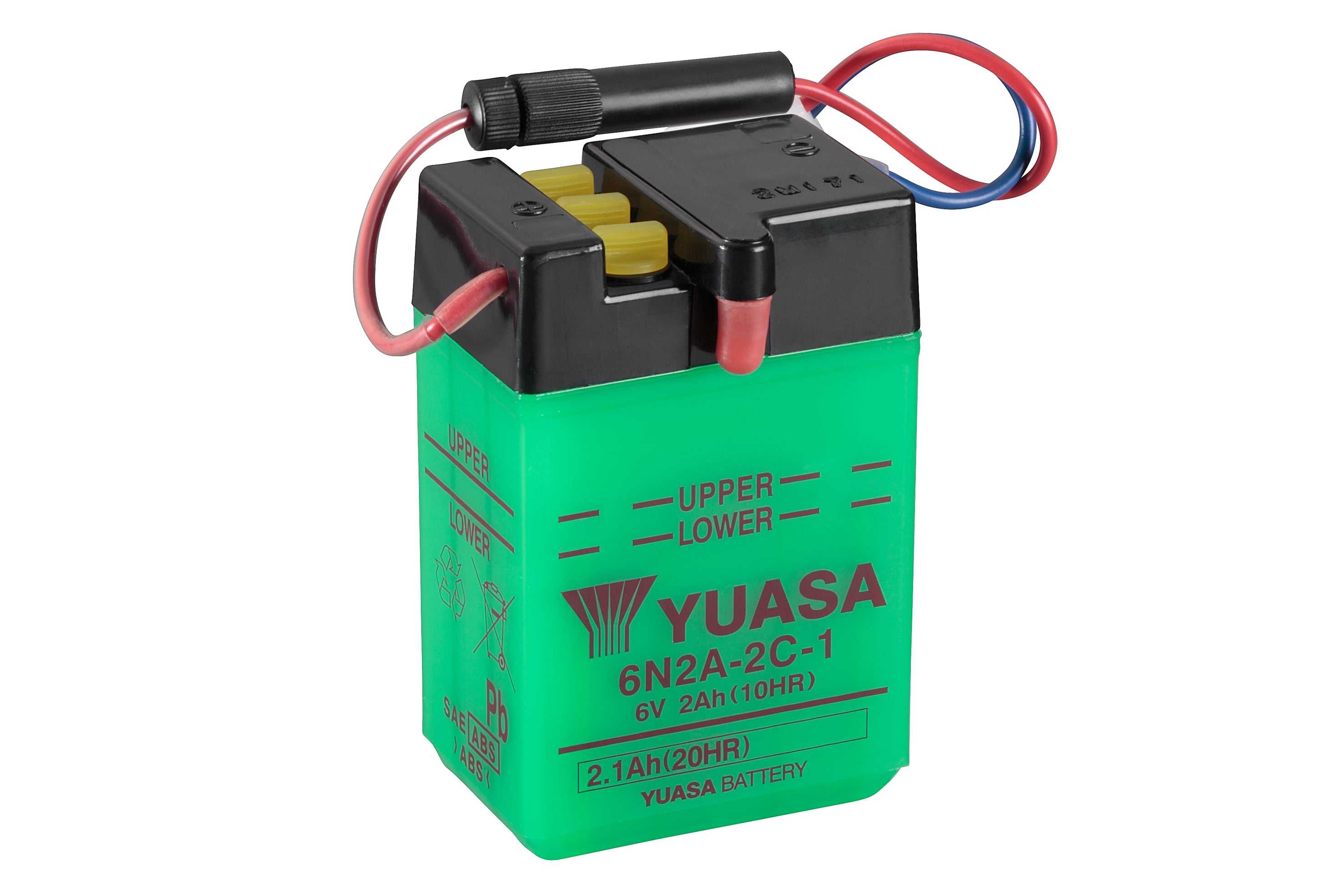 Yuasa, 6N2A-2C-1 (DC) 6V Yuasa Conventional Battery