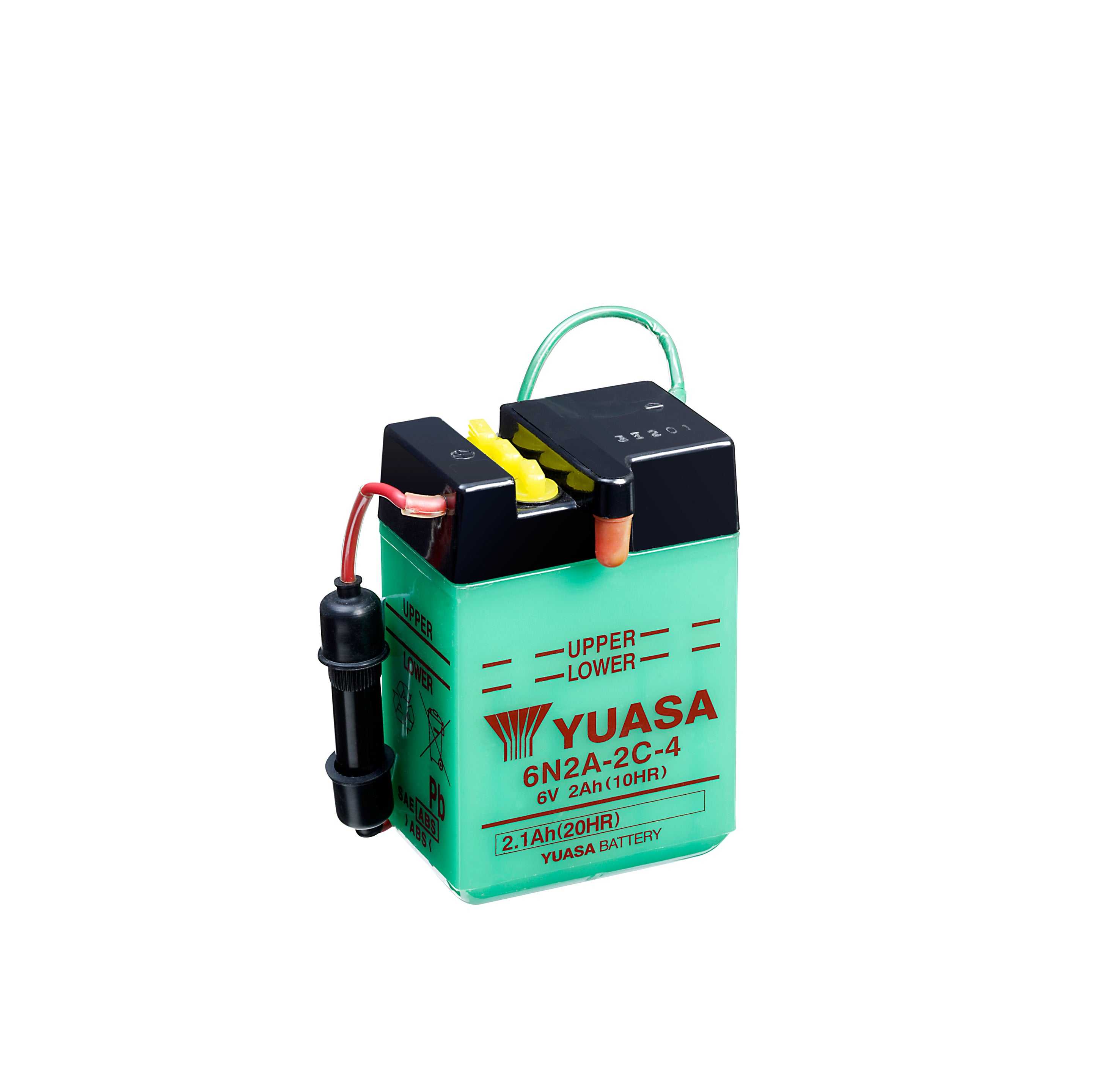 Yuasa, 6N2A-2C-4 (DC) 6V Yuasa Conventional Battery