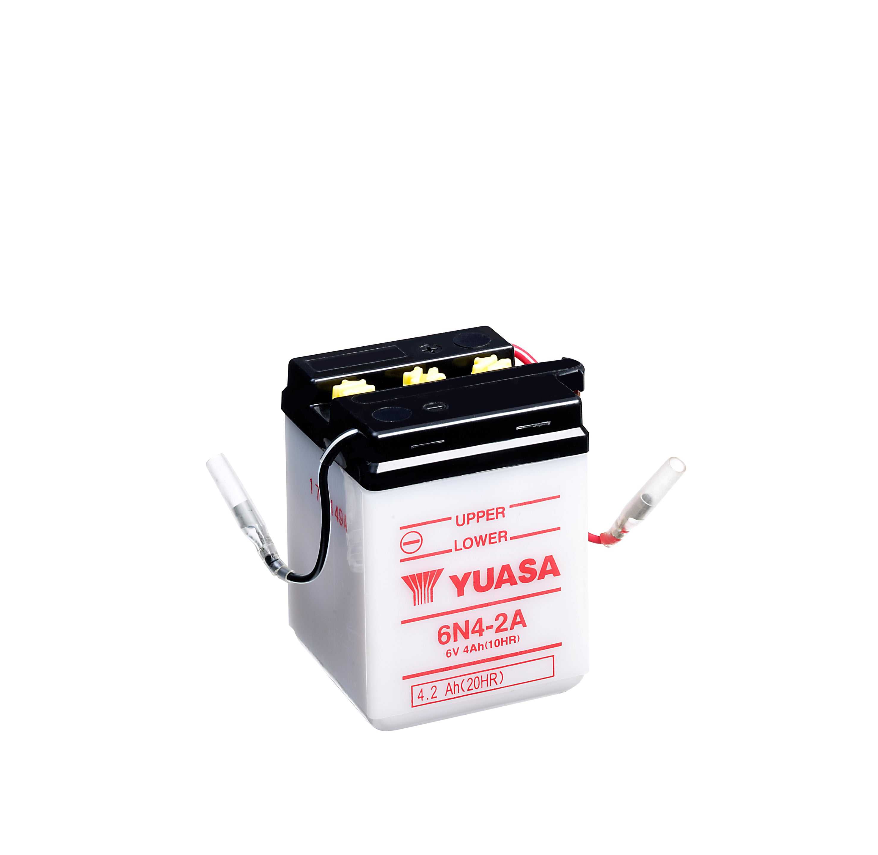 Yuasa, 6N4-2A (DC) 6V Yuasa Conventional Motorcycle Battery