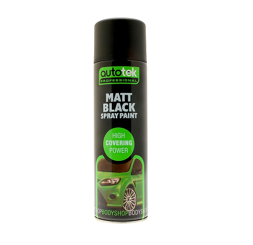 Autotek, AUTOTEK 488 Matt Black Paint 500ML - ATOOOMB500