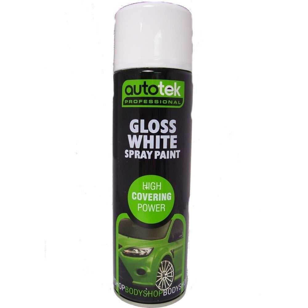 Autotek, AUTOTEK 501 Gloss White Paint 500ML - ATOOOGW500