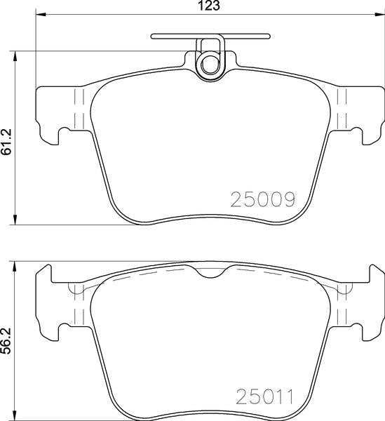 Padtech, Audi Cupra Seat Skoda VW Brake Pad Set - Padtech PAD3101