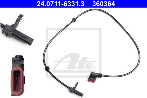 Ate, Genuine Ate Mercedes-Benz ABS Wheel Speed Sensor Front