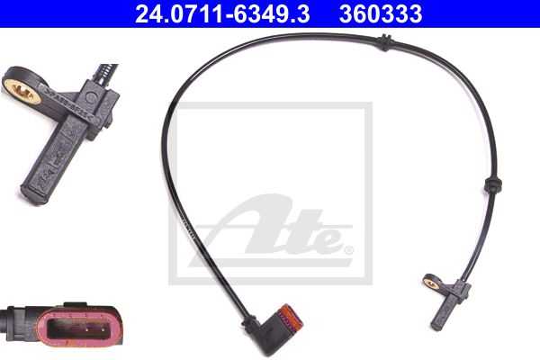 Ate, Genuine Ate Mercedes-Benz ABS Wheel Speed Sensor Rear