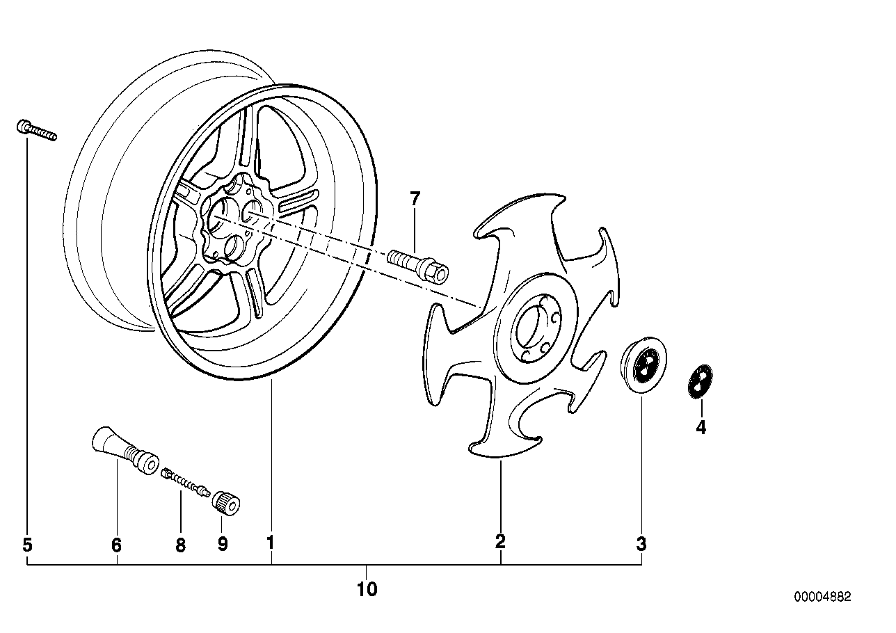 BMW, Genuine BMW Fillister Head Screw