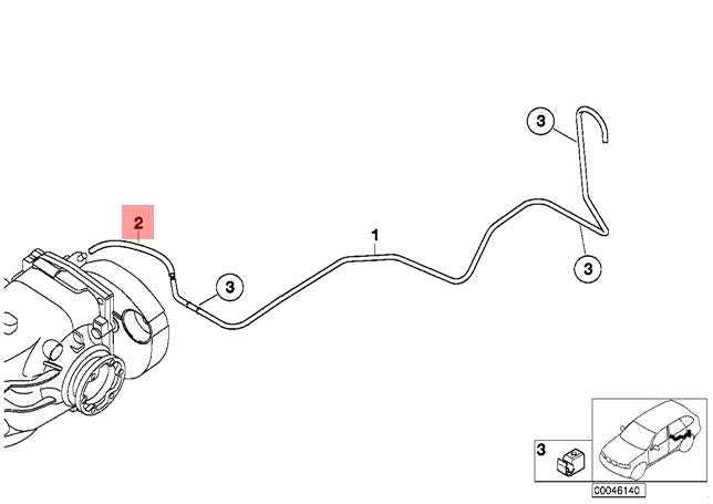 BMW, Genuine BMW Final Drive Vent Hose