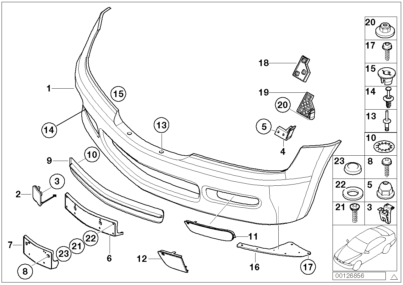 BMW, Genuine BMW Front Bumper Apron Z3