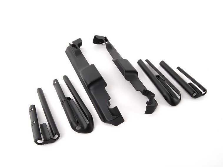 V1 Vehicle Parts Limited, Genuine BMW Front Seat Rail Trim Covers Black E38 E39 52108217291