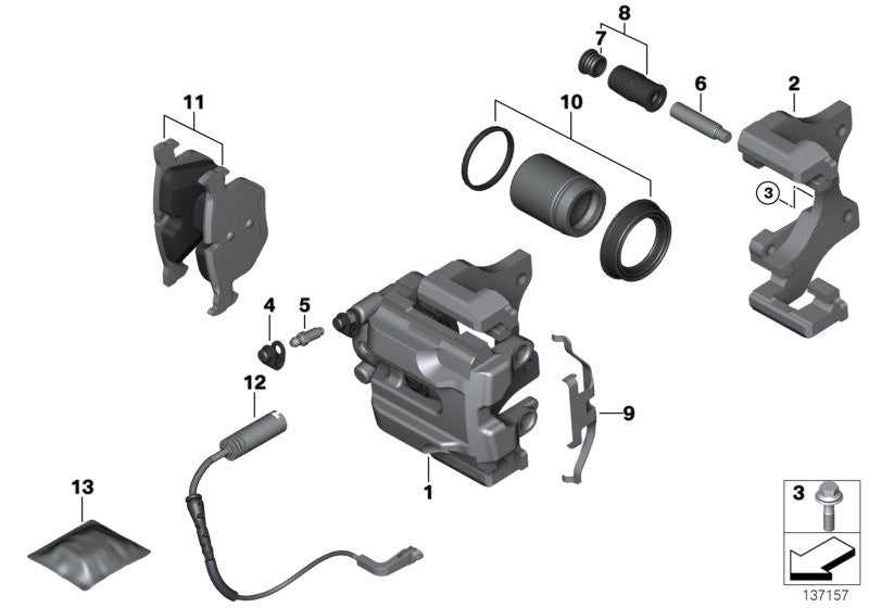 BOWA, Genuine BOWA BMW Brake Pad Wear Sensor