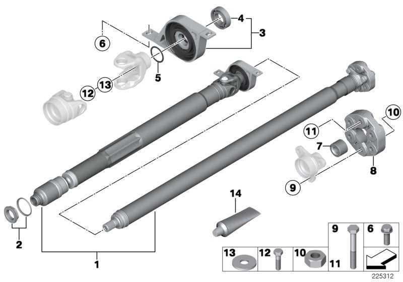 CORTECO, Genuine Corteco BMW Drive Shaft Universal Joint Flex Disc Guibo