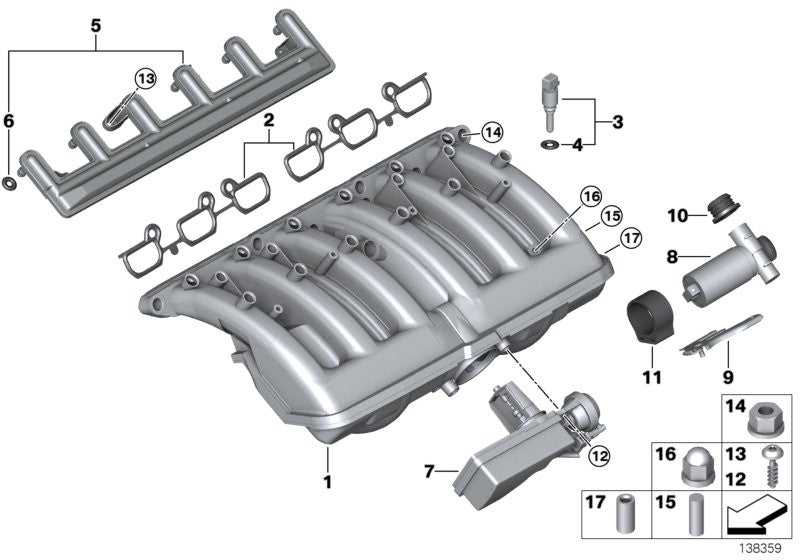 CORTECO, Genuine Corteco BMW Intake Manifold Gasket Set