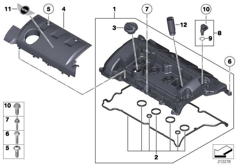 CORTECO, Genuine Corteco Mini Cylinder Head Rocker Cover Gasket Set