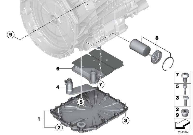 GETRAG, Genuine Getrag Countersunk Screw Automatic Transmission Hydraulic Filter