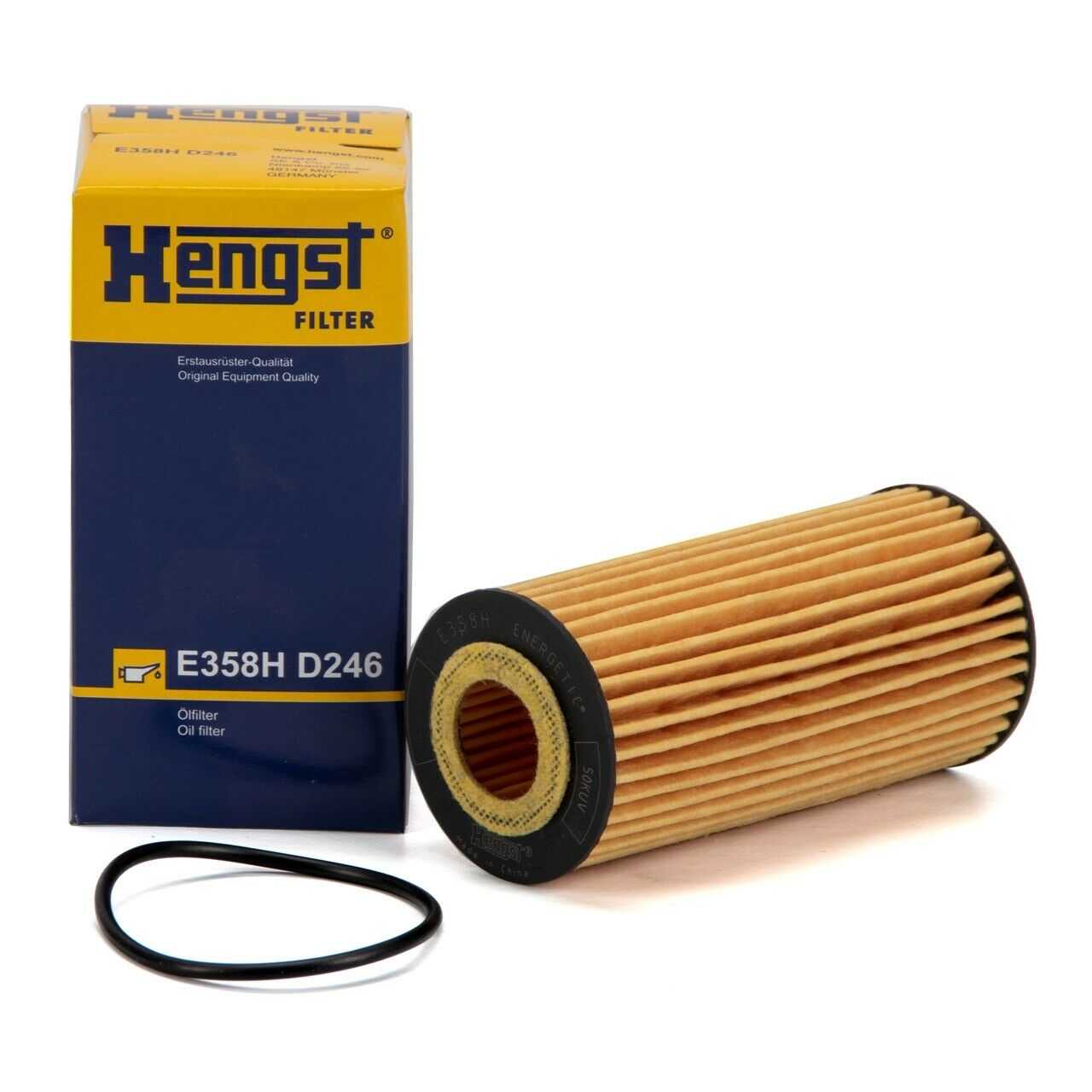 HENGST FILTER, Genuine Hengst Audi Porsche Seat Skoda VW Engine Oil Filter and Seal Kit