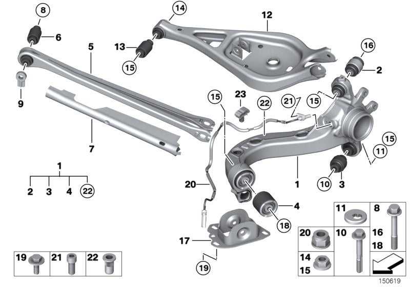 LEMFORDER, Genuine Lemforder BMW Control Trailing Arm Bush