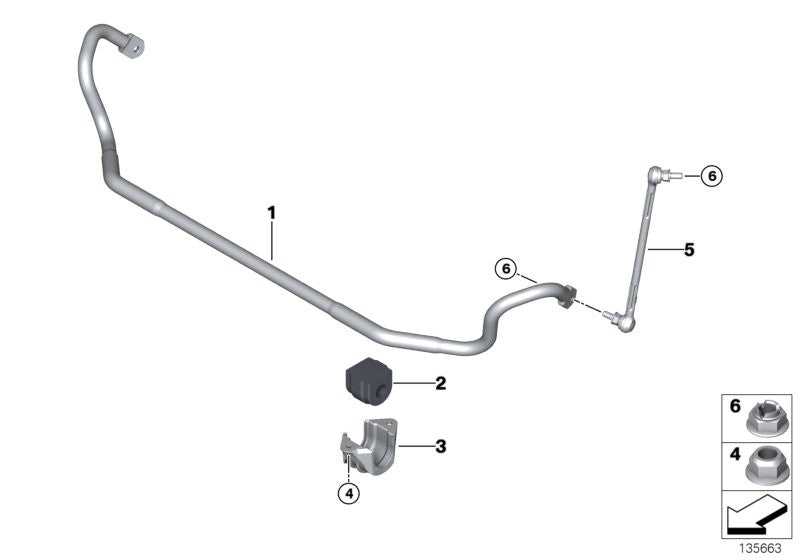 LEMFORDER, Genuine Lemforder BMW Front Sway Bar End Link