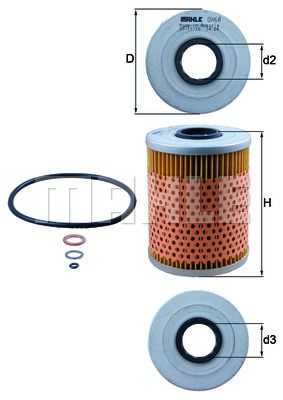 MAHLE, Genuine Mahle BMW Engine Oil Filter Kit