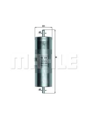 MAHLE, Genuine Mahle BMW Fuel Filter In Line