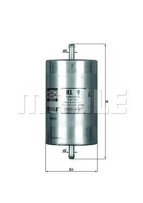 MAHLE, Genuine Mahle BMW Fuel Filter In Line