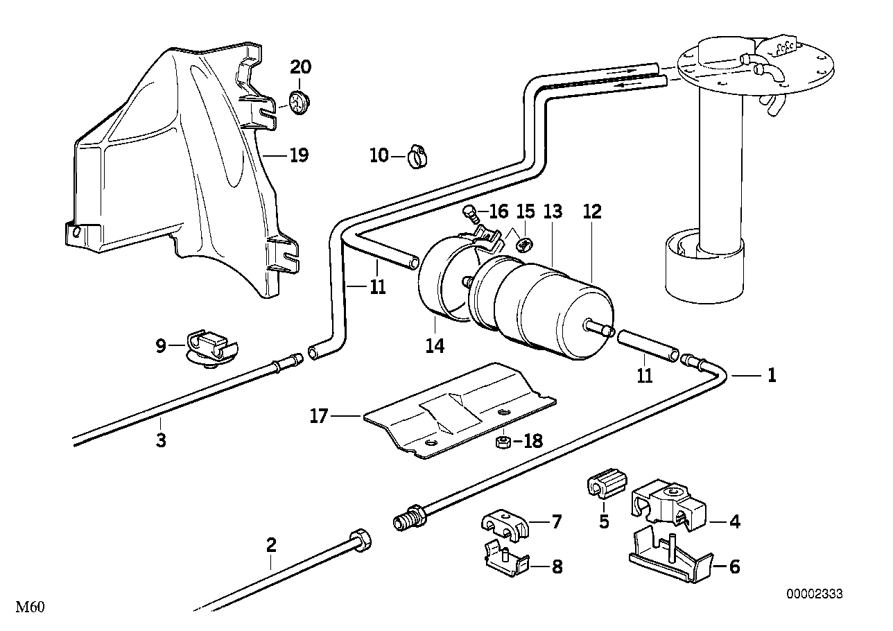 MAHLE, Genuine Mahle BMW Fuel Filter In Line