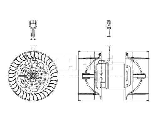 MAHLE, Genuine Mahle Behr BMW Interior Blower Motor