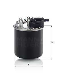 MANN-FILTER, Genuine Mann Filter Mercedes-Benz Fuel Filter