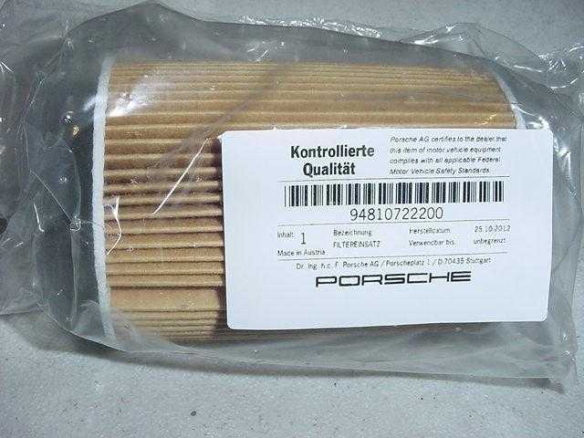 PORSCHE, Genuine Porsche Engine Oil Filter