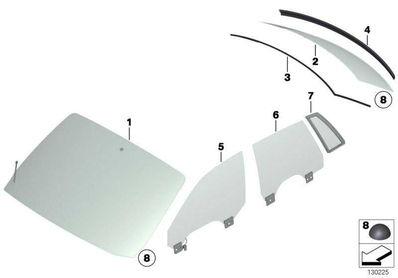 BMW, Genuine Rolls Royce Phantom RR1 Front Door Left Window Heated