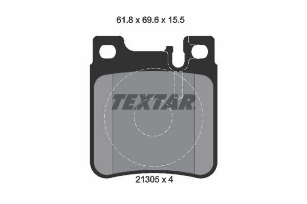 TEXTAR, Mercedes-Benz Brake Pad Set Rear