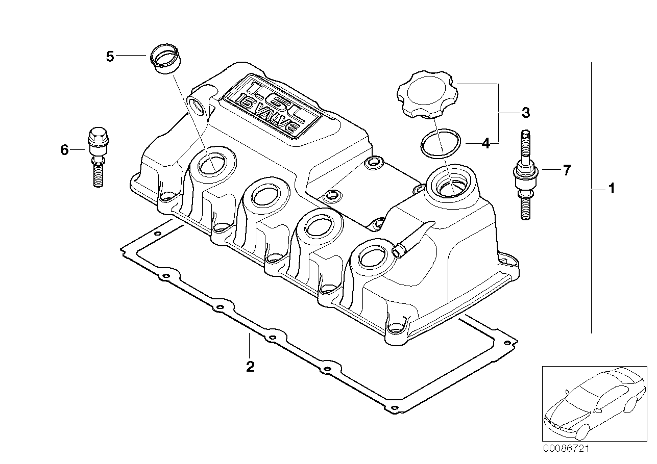 ELWIS, Mini Cylinder Head Valve Rocker Cover Gasket Set